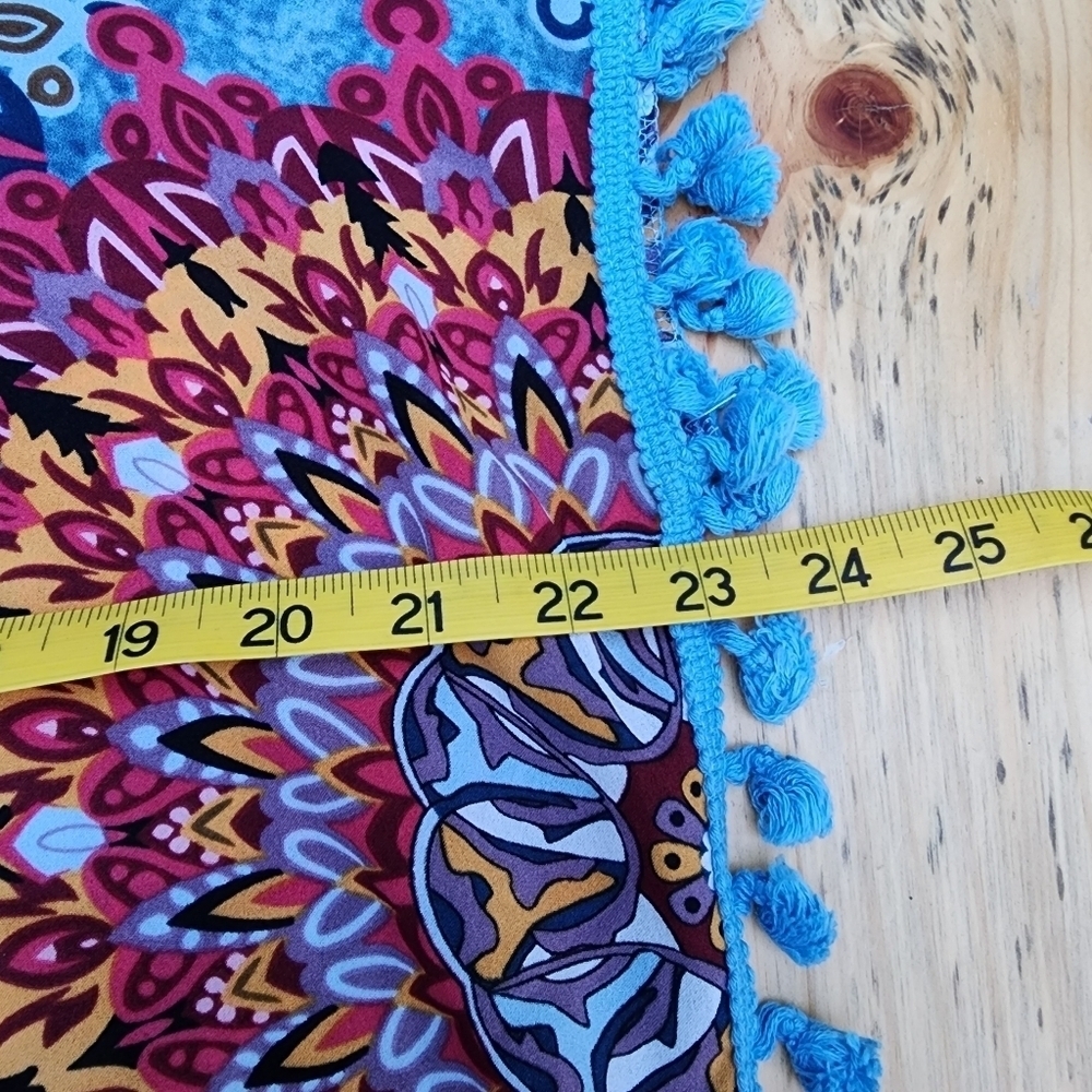 Yincro Swimsuit Cover Size A 100% polyester Multicolor Mandala print - Picture 8 of 9